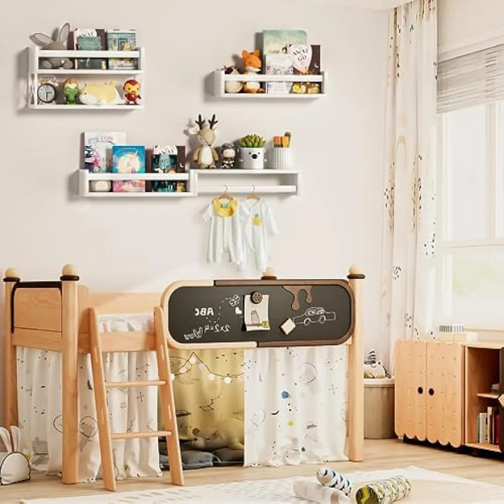 QimCoor Nursery Book Shelves S - огляд і ціна Baby Nursery Floating Shelves