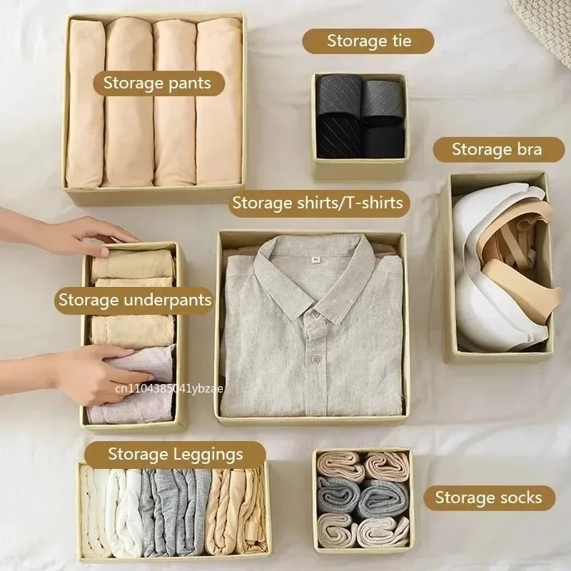 Fabric Underwear Storage Box D - огляд і ціна Closet Organizer Baby