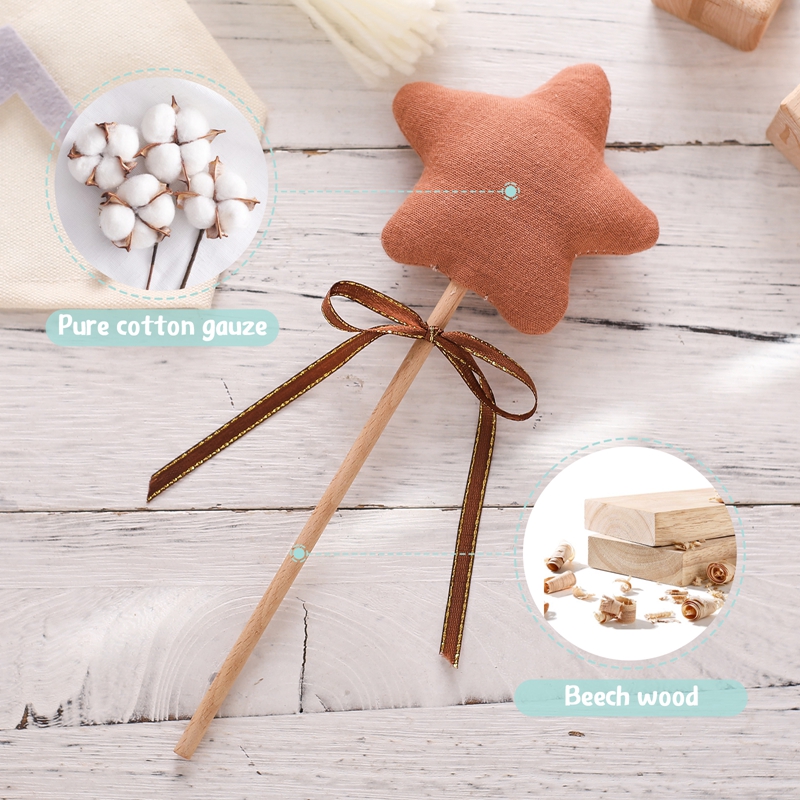 1PC Baby Rattle Toy Beech Wood - огляд і ціна Baby Nursery Hospital
