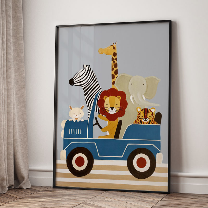 Funny Cartoon Animal Car Ballo - огляд і ціна Baby Nursery Images