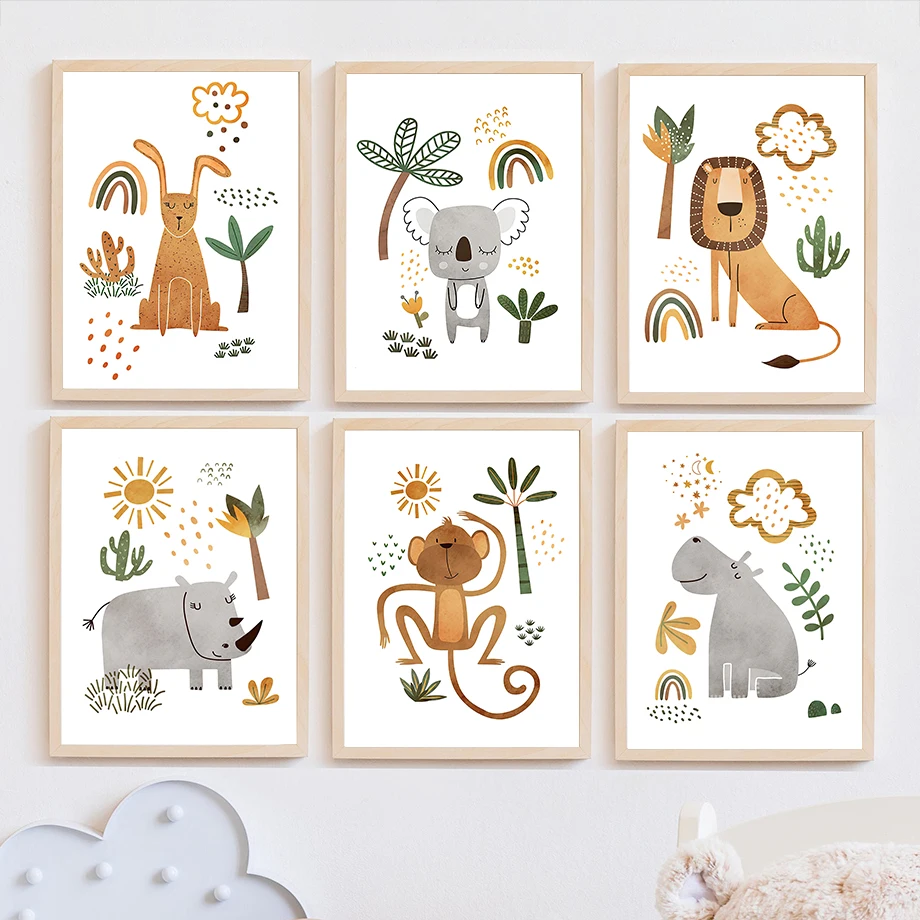 Giraffe Elephant Tiger Zebra T - огляд і ціна Baby Nursery Jungle
