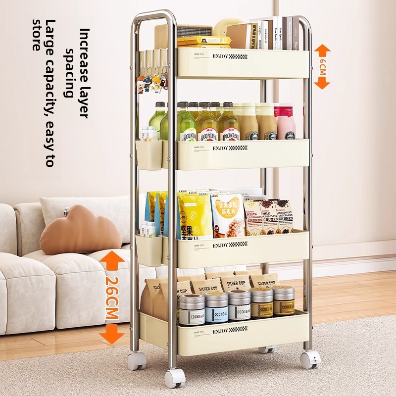 Multifunctional Rolling Cart S - огляд і ціна Baby Bookshelf Small