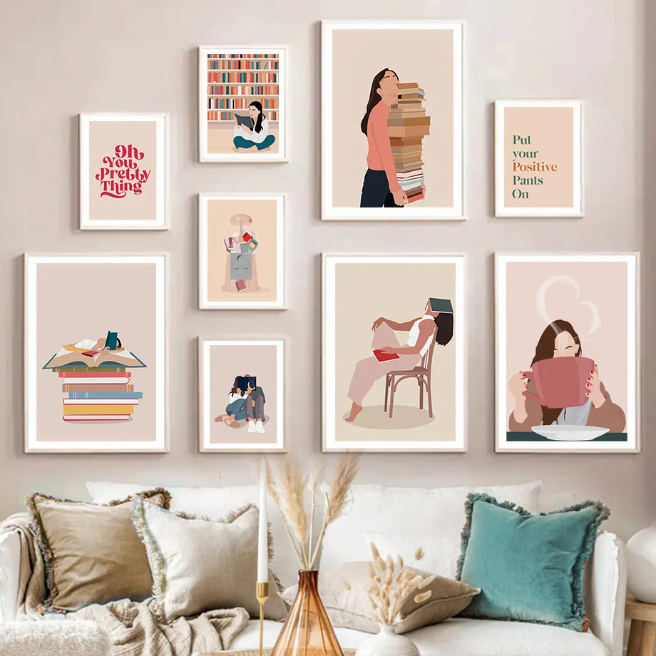 1PC Frameless Abstract Girl Re - огляд і ціна Baby Boy Nursery Quotes