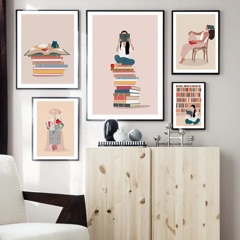 1PC Frameless Abstract Girl Re - огляд і ціна Baby Boy Nursery Quotes