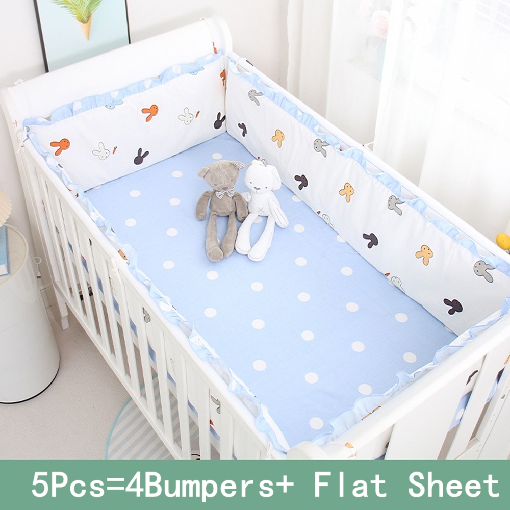 5Pcs Crib Bedding Set Girl Bab - огляд і ціна Baby Nursery Decor Boy
