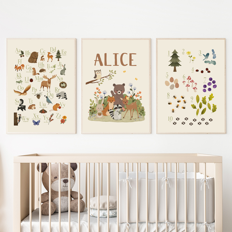 1pc frameless Cute Rabbit Fox  - огляд і ціна Animals Baby Nursery