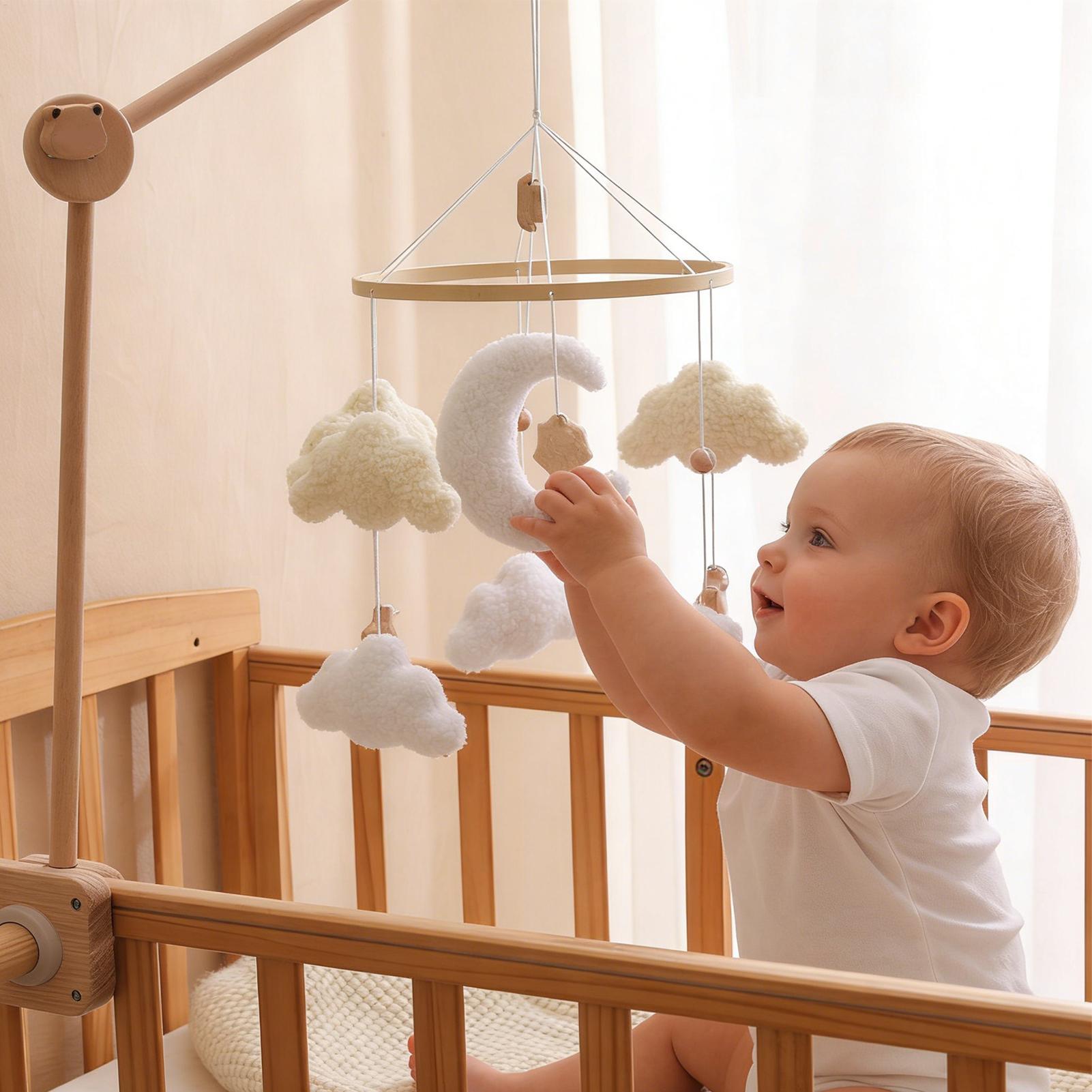 Wooden Crib Mobile Baby Bed Be - огляд і ціна Baby Nursery Decor Boy