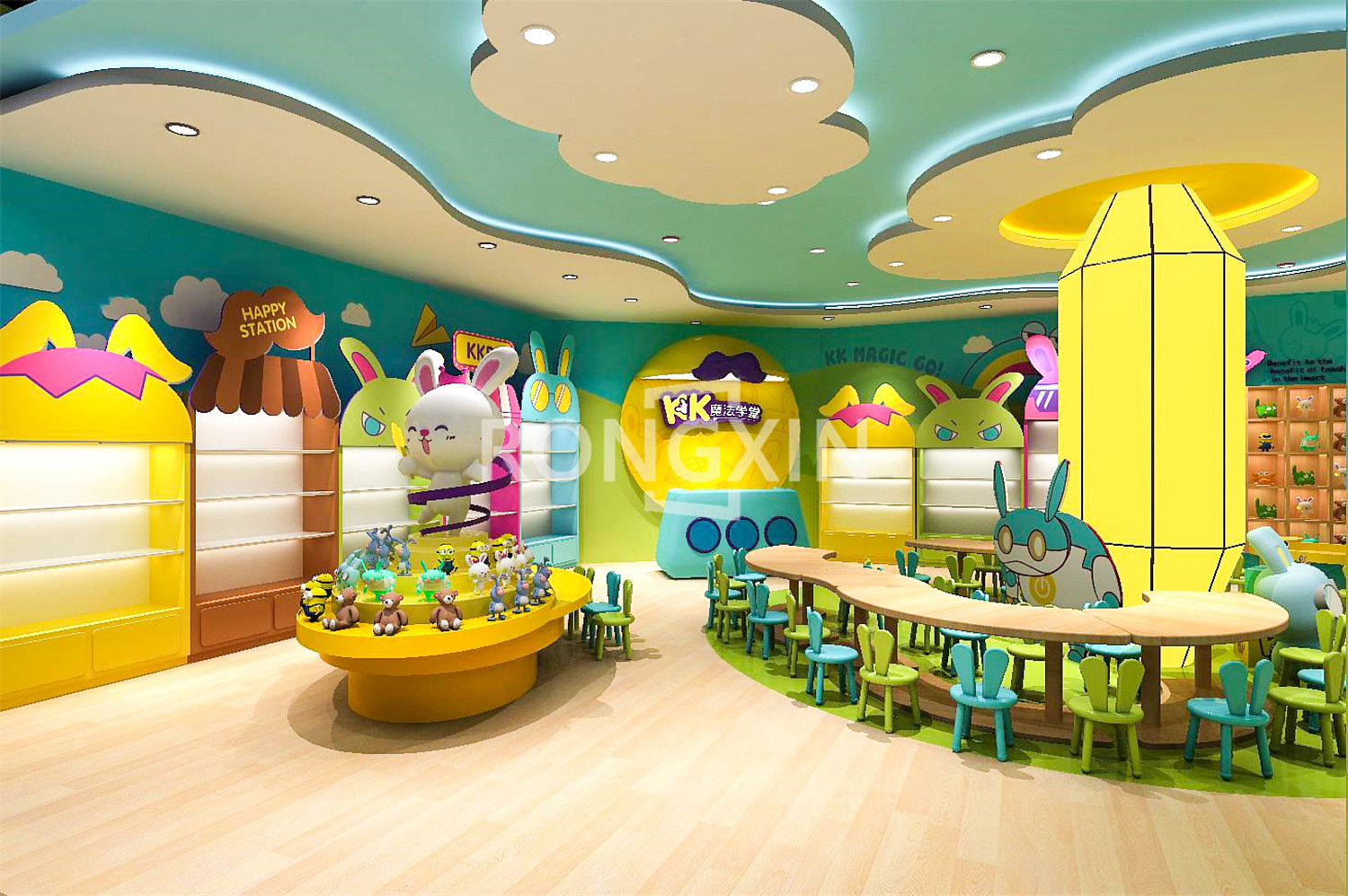 Customized Design Children Nur - огляд і ціна Baby Nursery Floating Shelves