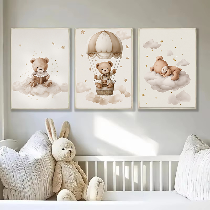 3pcs/set Bohemian Teddy Bear A - огляд і ціна Baby Nursery Images