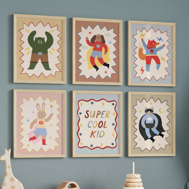 Funny Cartoon Super Cool Kid N - огляд і ціна Baby Nursery Images
