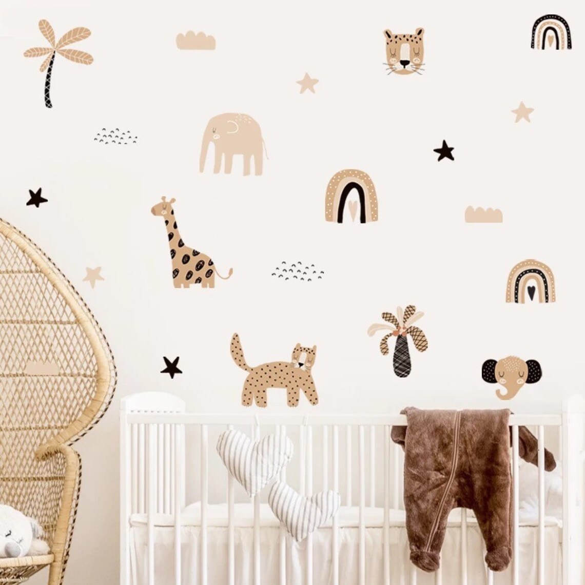 Boho Cartoon Rainbows Star Cut - огляд і ціна Baby Nursery Decor Boy